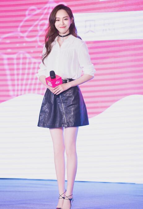 唐嫣白衬衫定制